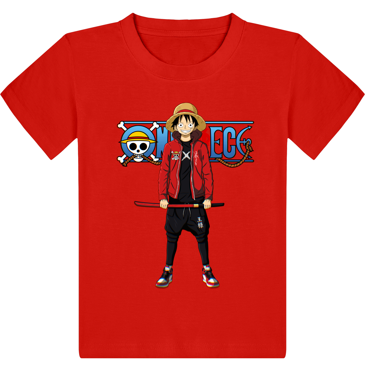 T Shirt One Piece Enfant Luffy*