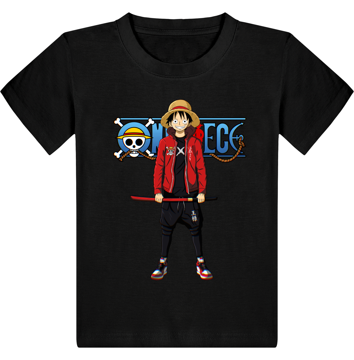 T Shirt One Piece Enfant Luffy*