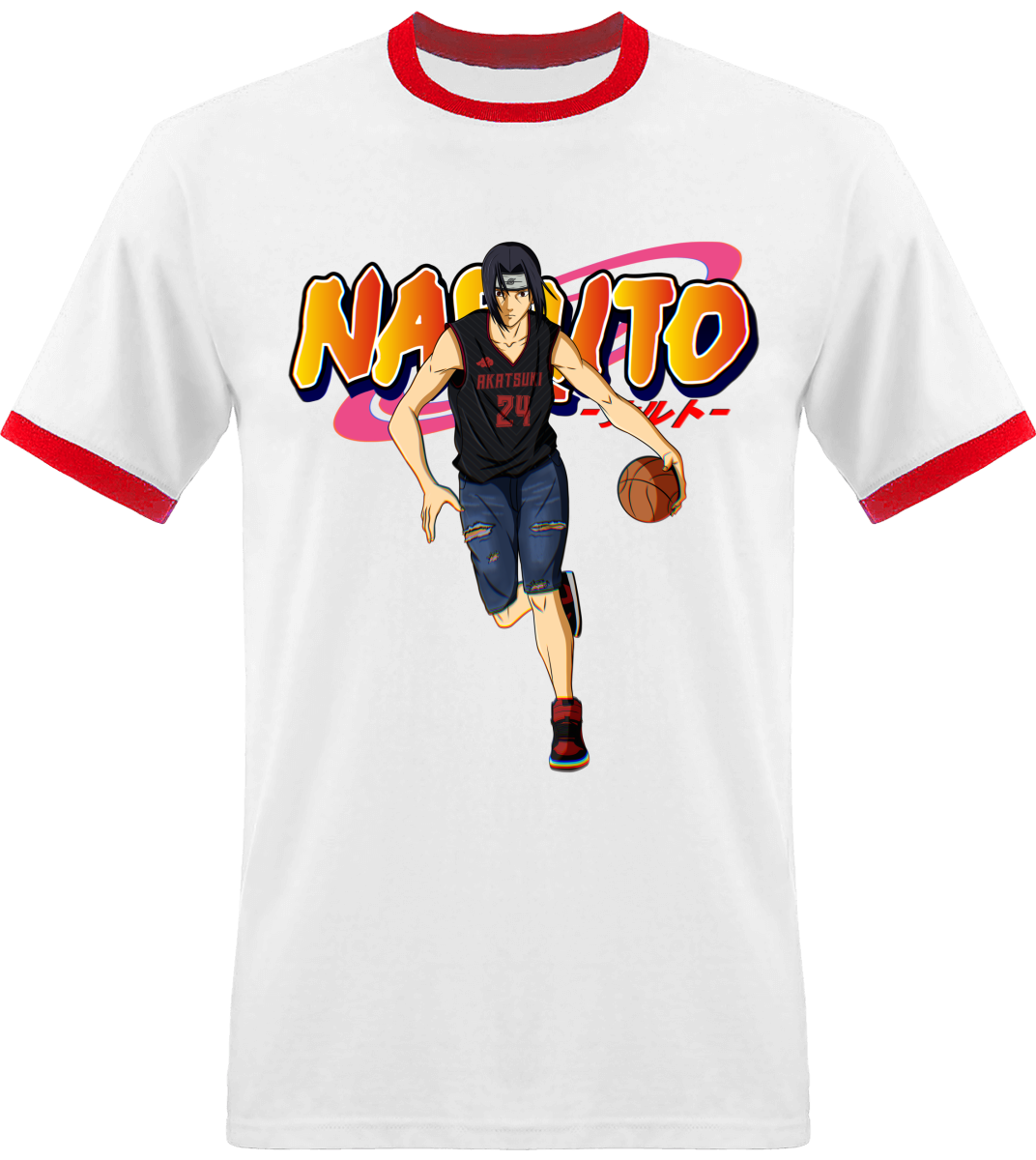 T-shirt Naruto Itachi avec Bordure