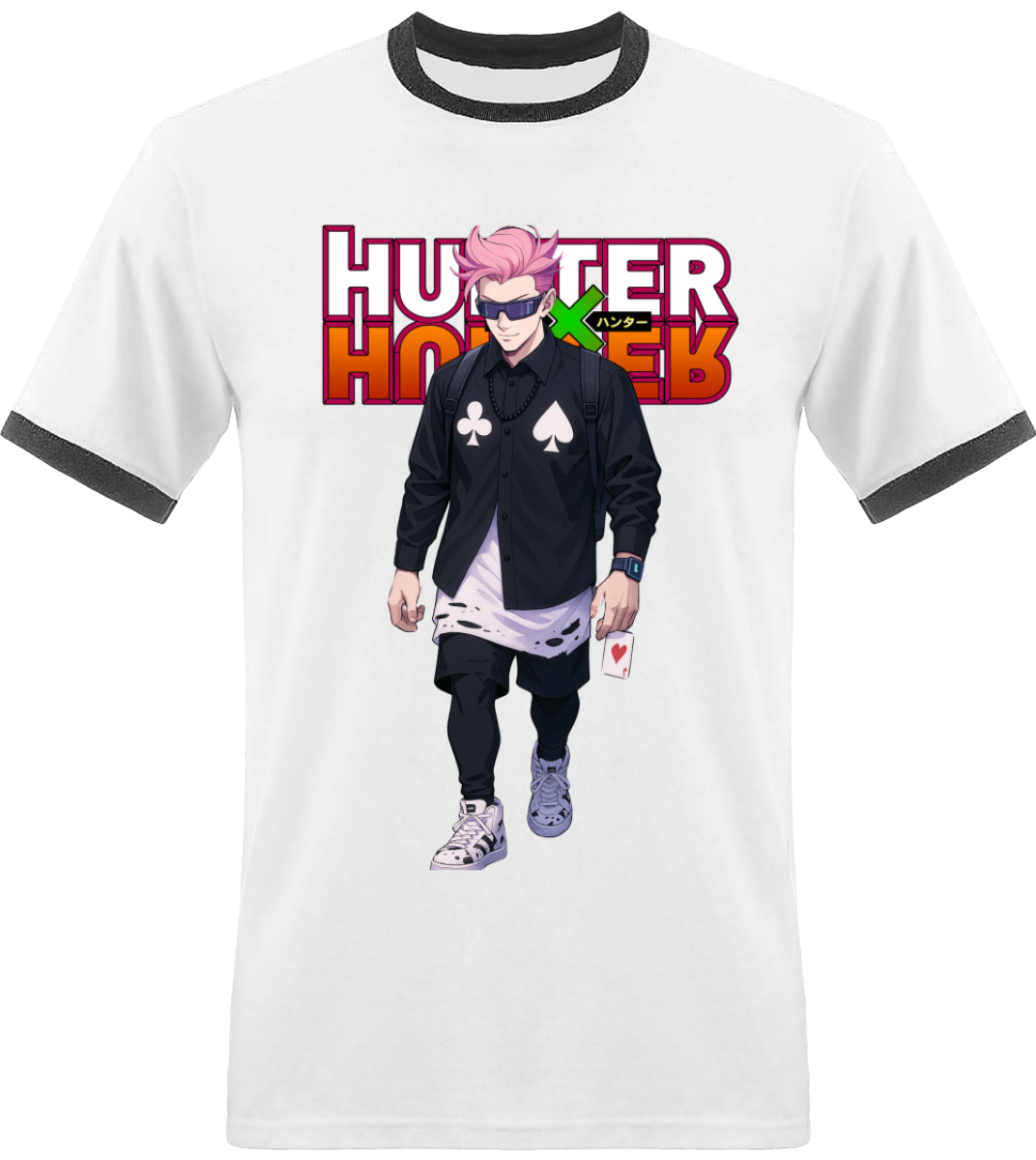 T-shirt Hunter x Hunter Hisoka Avec Bordure