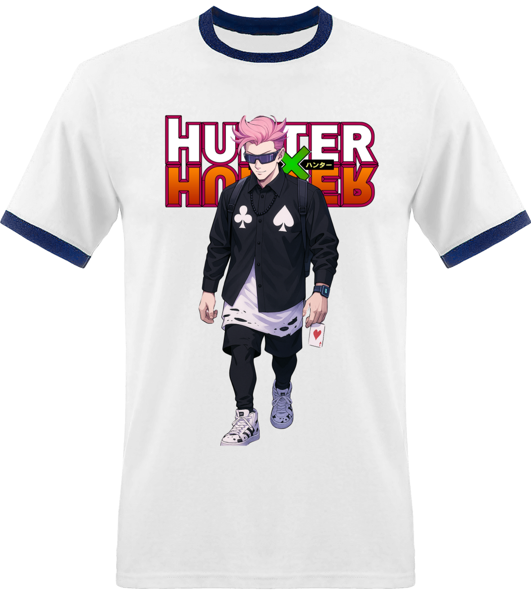 T-shirt Hunter x Hunter Hisoka Avec Bordure
