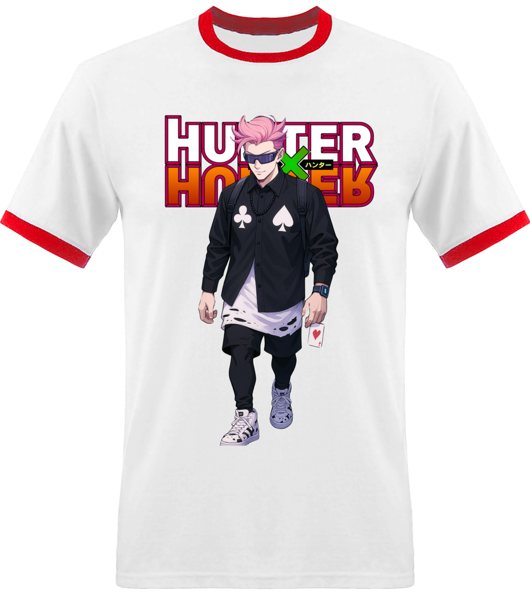 T-shirt Hunter x Hunter Hisoka Avec Bordure