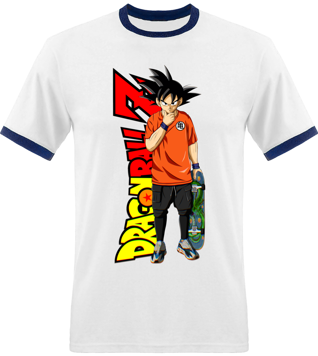 T-shirt Dragon Ball Sangoku avec Bordure