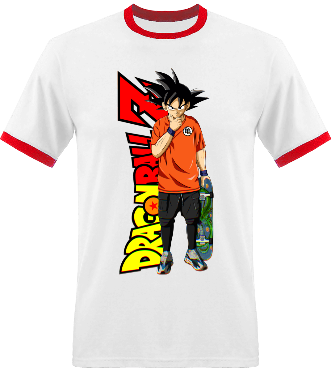 T-shirt Dragon Ball Sangoku avec Bordure