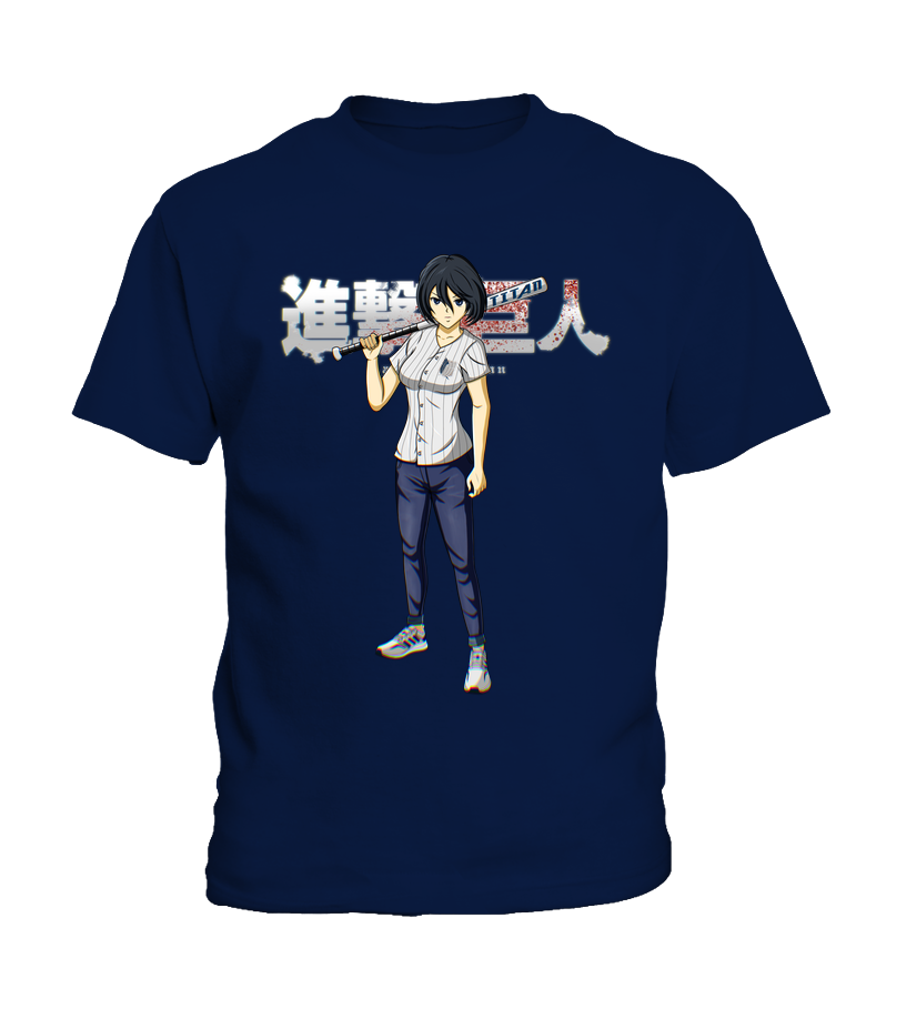 T Shirt Attaque Des Titans Enfant Mikasa