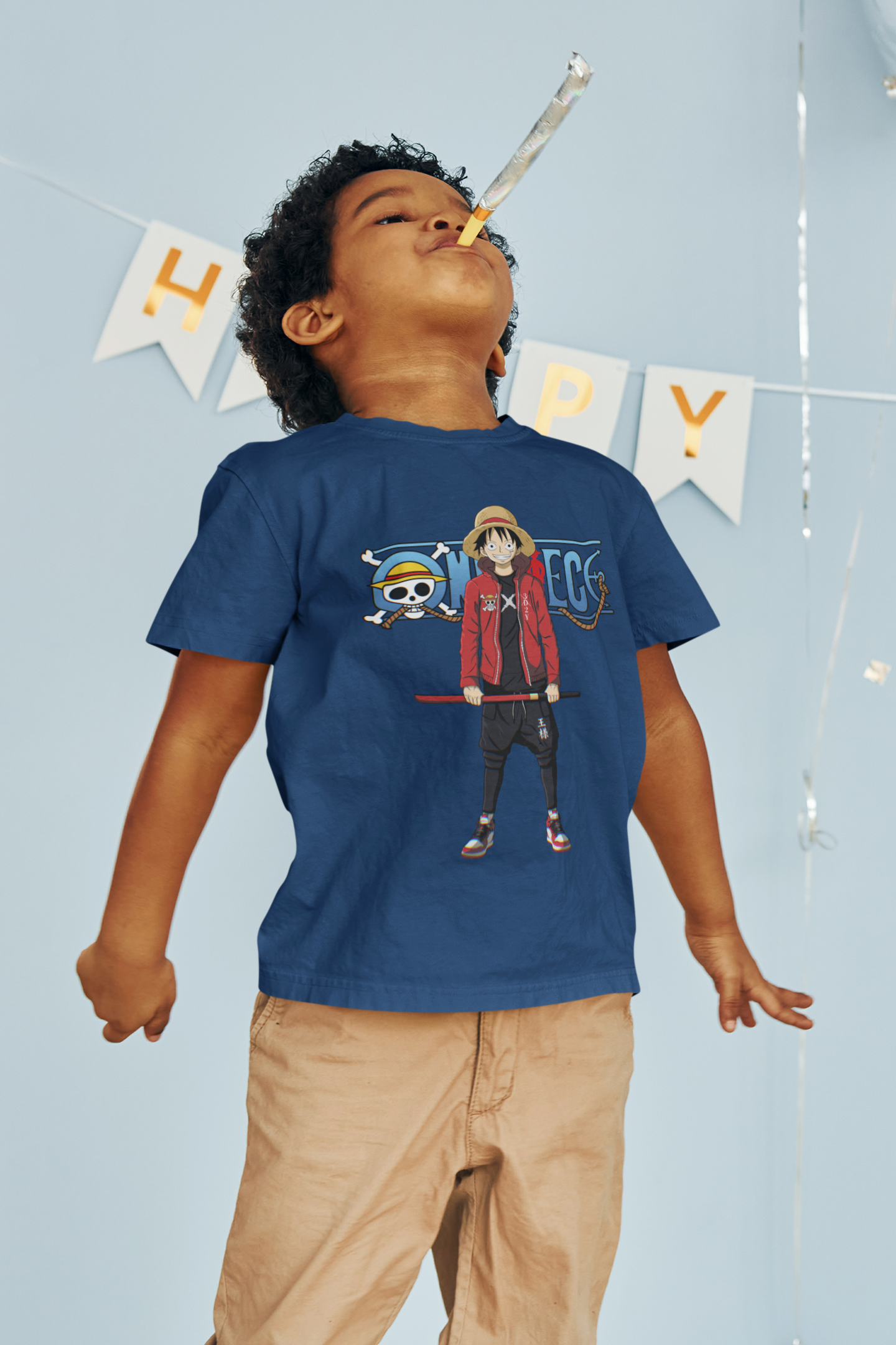 T Shirt One Piece Enfant Luffy