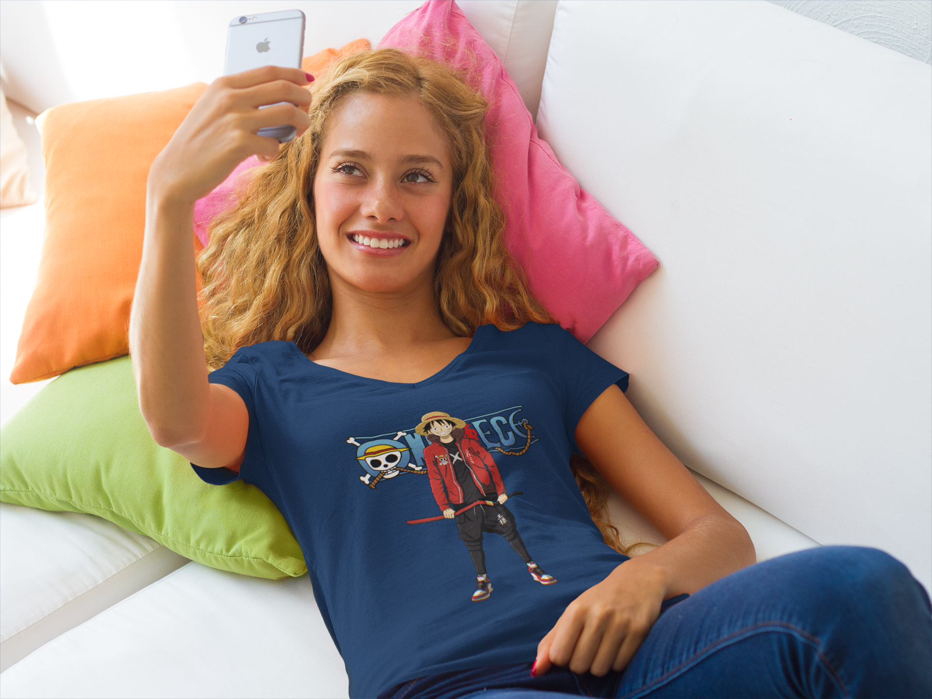 T Shirt One Piece Femme Luffy