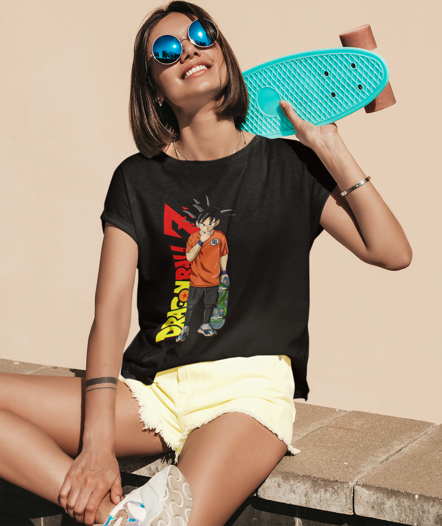 T Shirt Dragon Ball Femme Sangoku