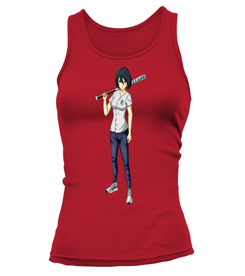 Débardeur Attaque Des Titans Femme Mikasa Baseball