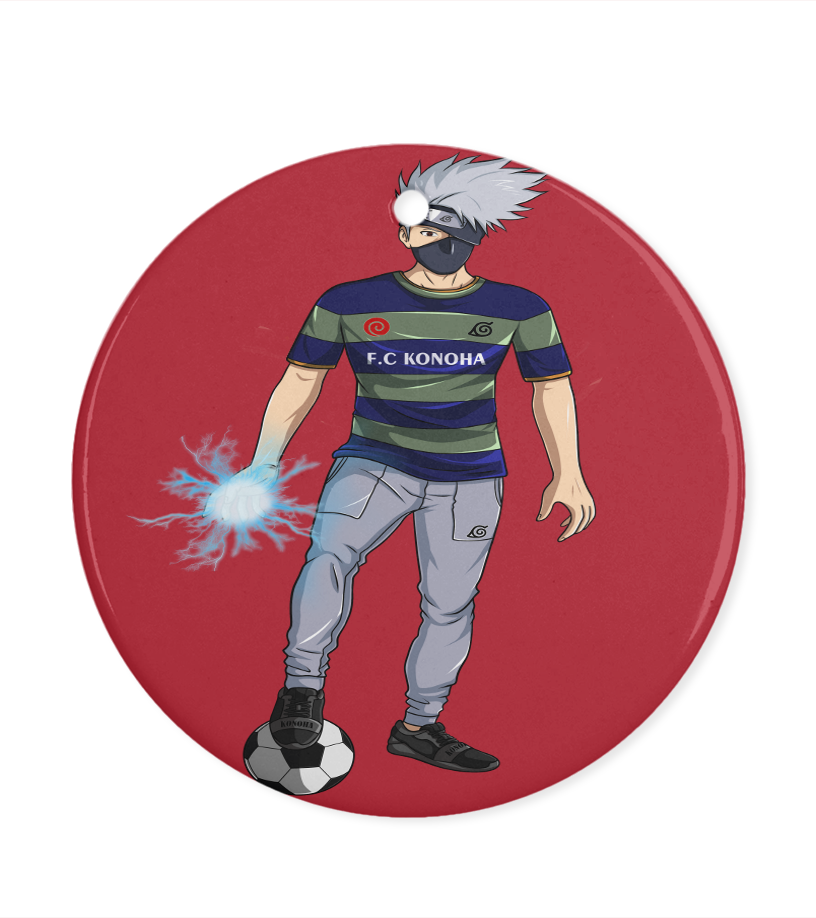 Ornement Naruto Rond Kakashi football